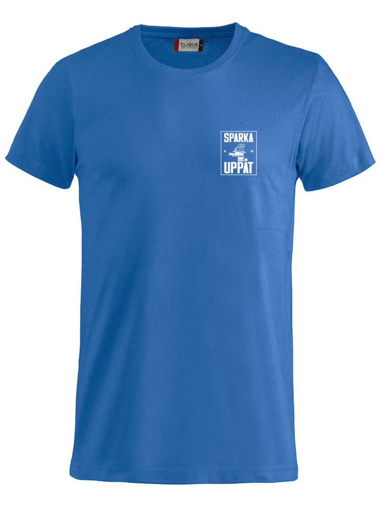T-shirt Junior, Blue - Sparka Uppåt (liten logo)