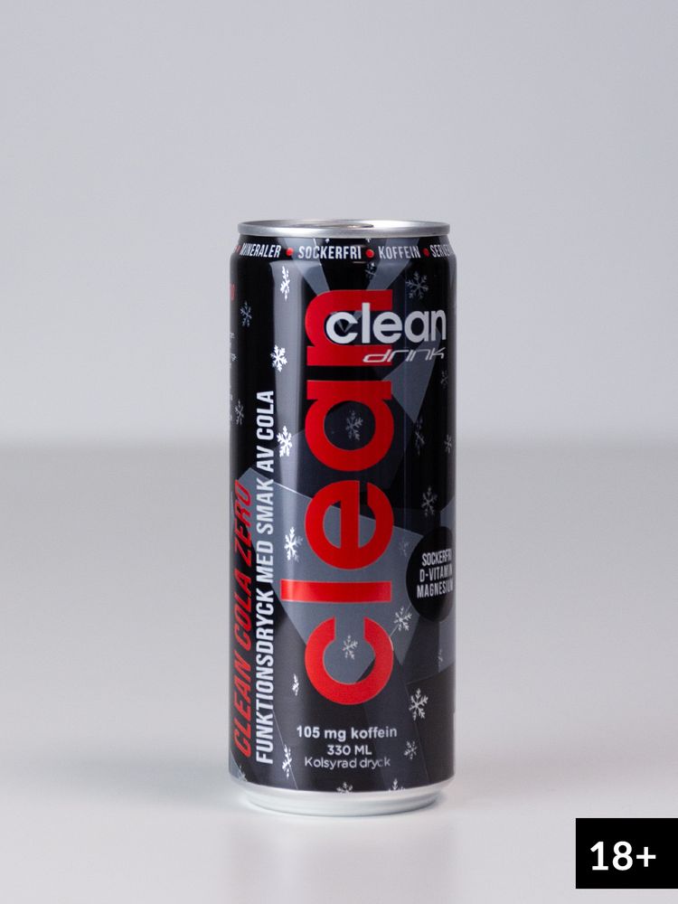 CLEAN Drink - Energidryck, 33 cl - BCAA Cola Zero