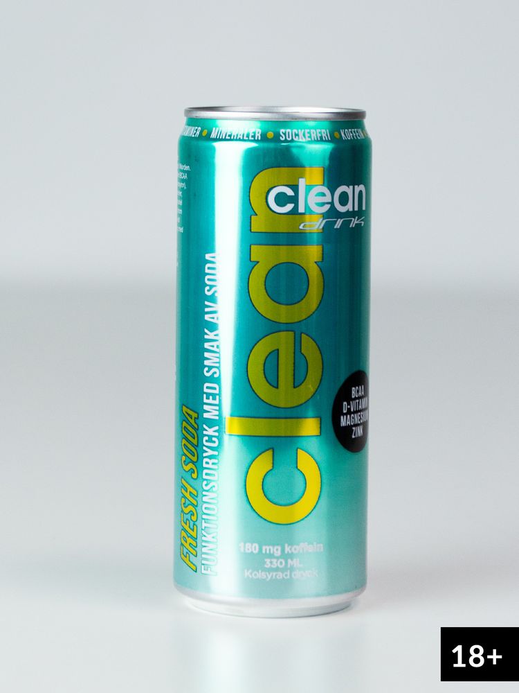 CLEAN Drink - Energidryck, 33 cl - BCAA Fresh Soda