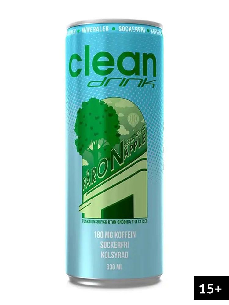 CLEAN Drink - Energidryck, 33 cl - Päron