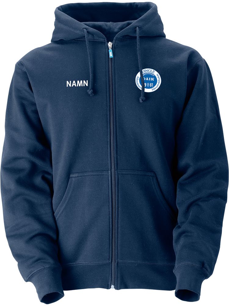 SW Hoodie Parry Zip, Navy - small logo (Dingle AIK)