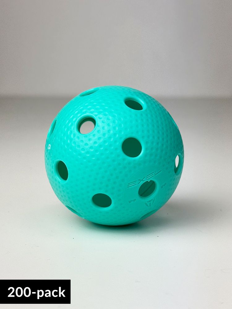 Exel Floorball Ball - Precision F-Liiga (200-pack) - Mint