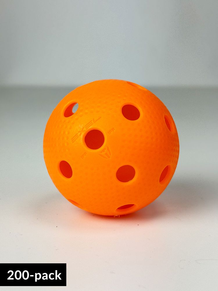 Exel Floorball Ball - Precision F-Liiga (200-pack) - Orange
