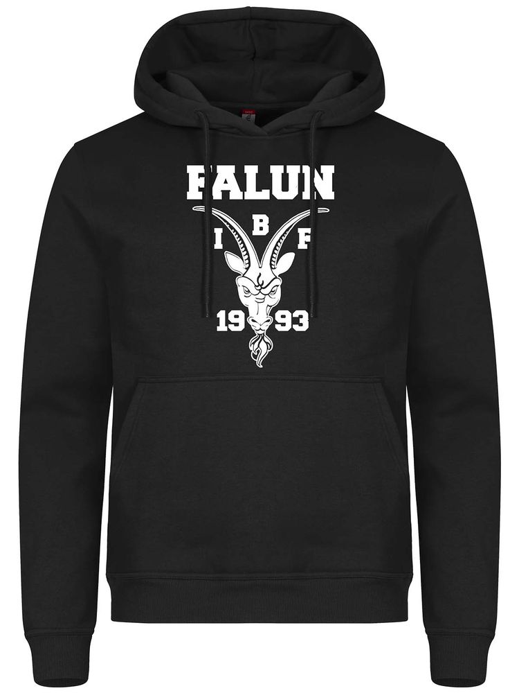 Hoodie - White goat, Black (IBF Falun Supportershop)
