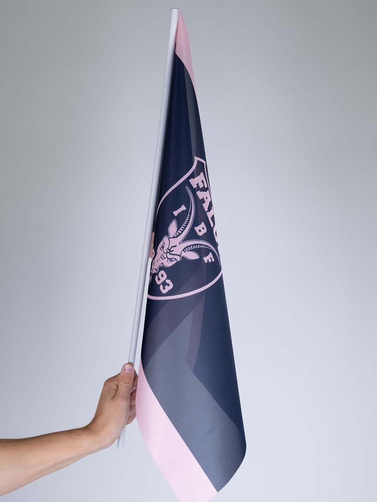 IBF Falun Supporterflag incl stick 40x60 cm (26/27) - Black-Pink