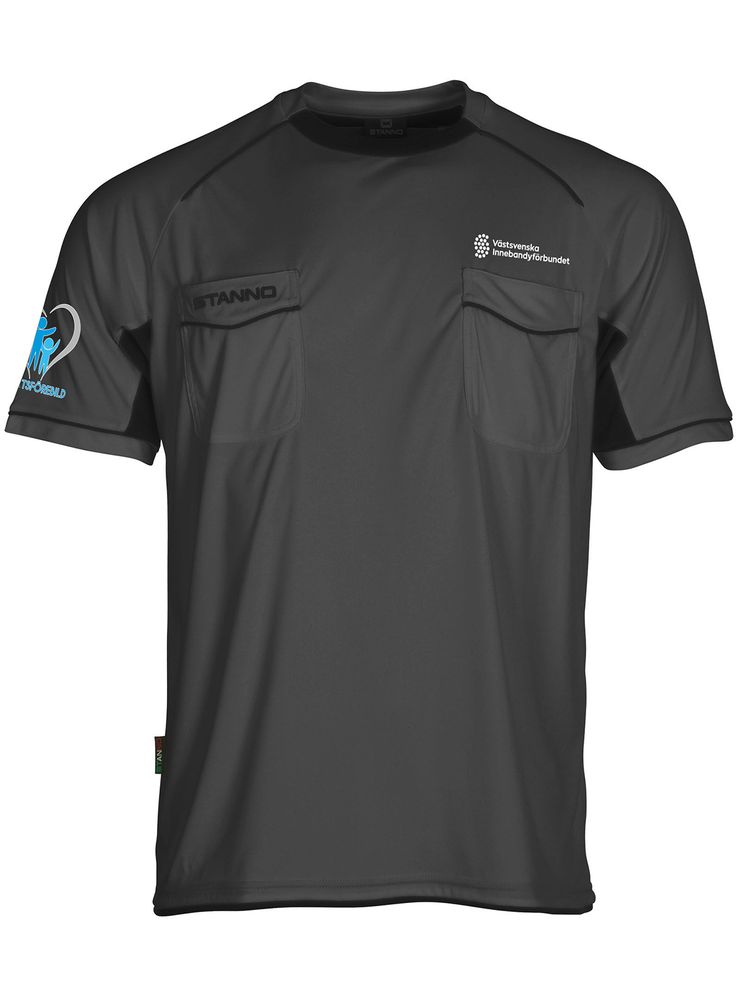 Stanno Referee Shirt BERGAMO, Dark Grey (Västsvenska IBF Domare)