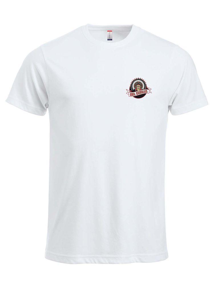 T-shirt - Liten logga, Vit (Goa Gubbar Supportershop)