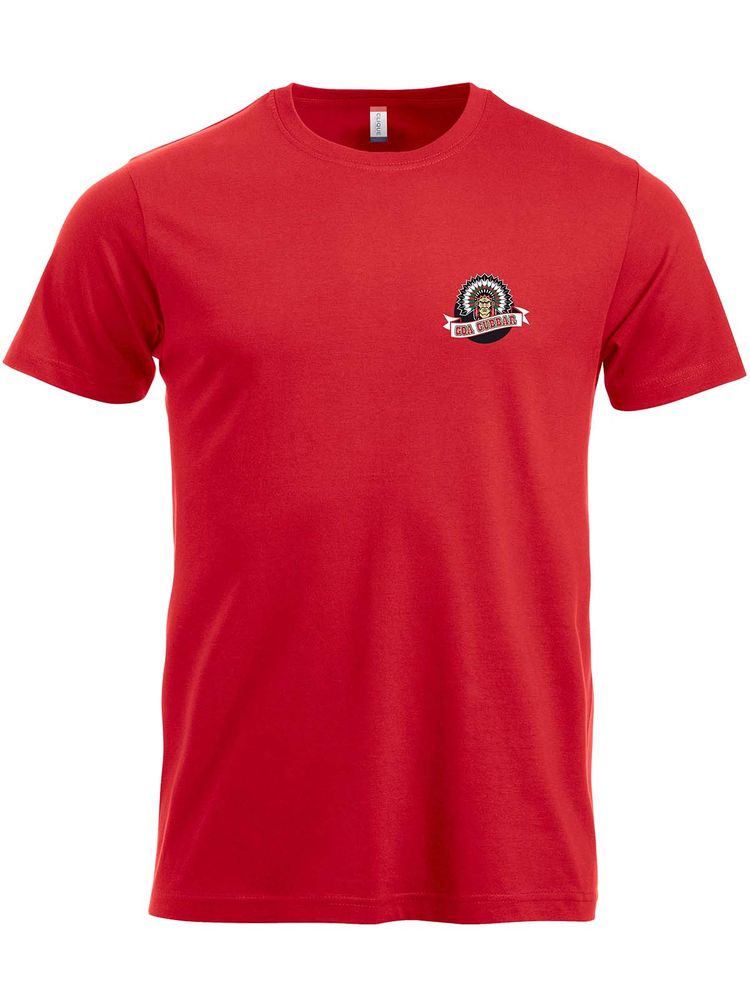 T-shirt - Liten logga, Röd (Goa Gubbar Supportershop)