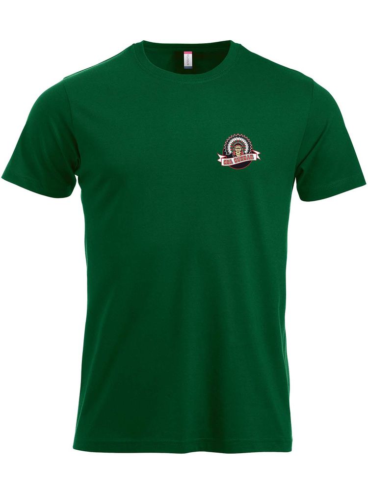 T-shirt - Liten logga, Grön (Goa Gubbar Supportershop)