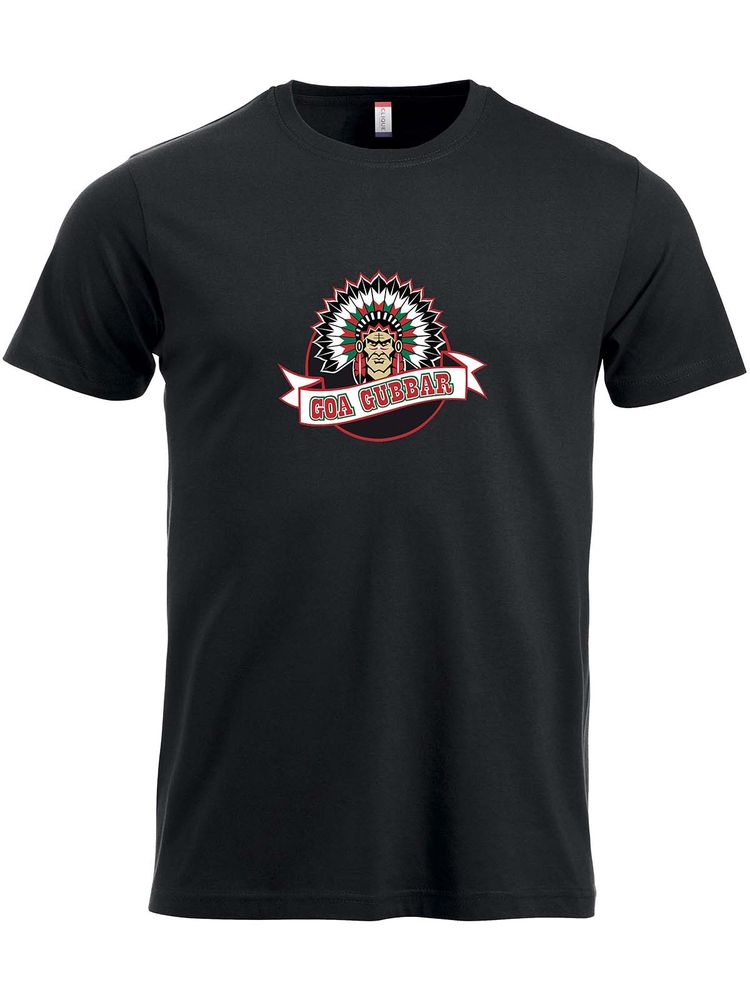 T-shirt - Stor logga, Svart (Goa Gubbar Supportershop)