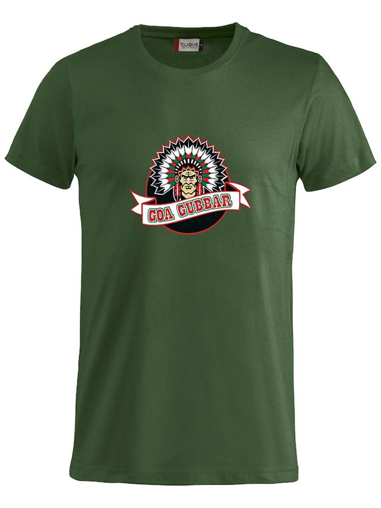 T-shirt Junior - Stor logga, Grön (Goa Gubbar Supportershop)