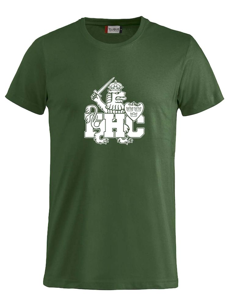 T-shirt Junior - Vitt lejon, Grön (Goa Gubbar Supportershop)