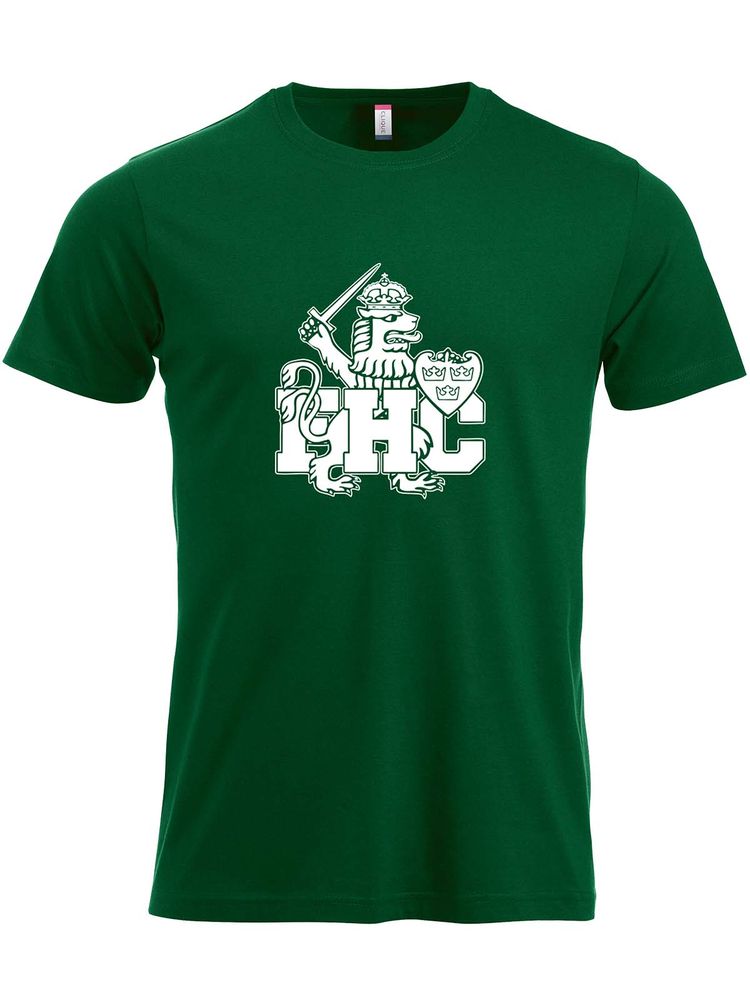 T-shirt - Vitt lejon, Grön (Goa Gubbar Supportershop)