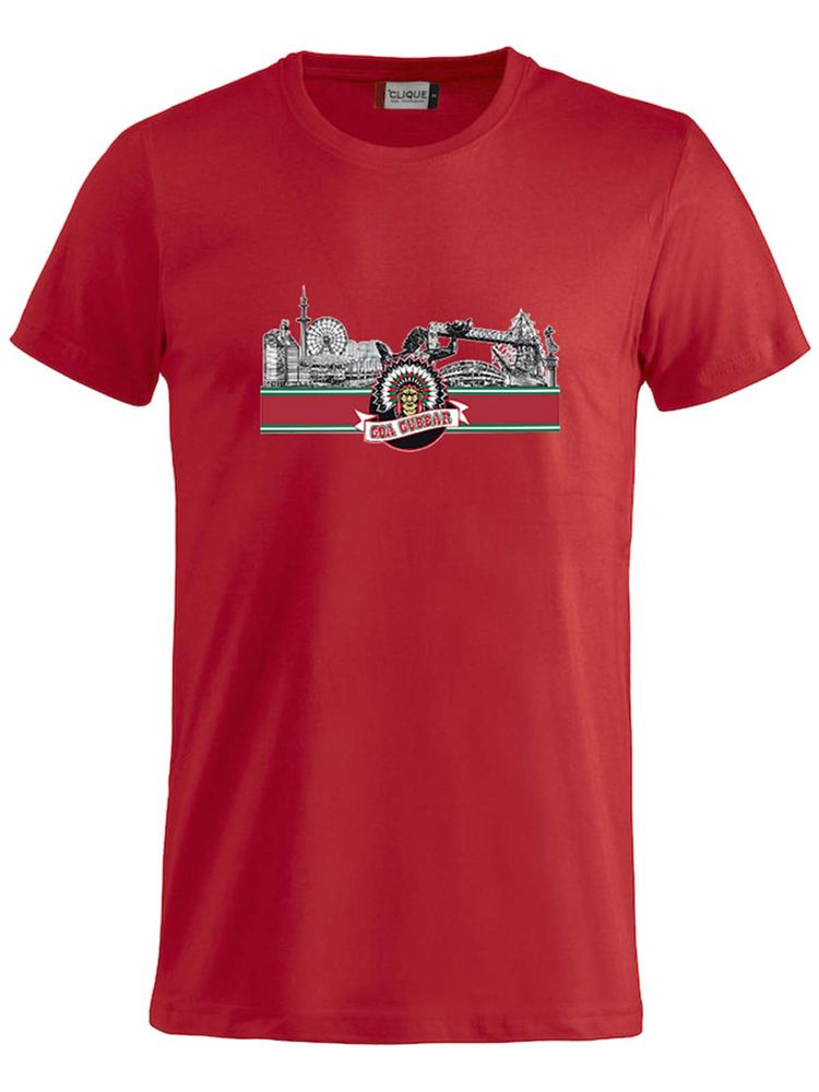 T-shirt Junior - GBG siluett, Röd (Goa Gubbar Supportershop)
