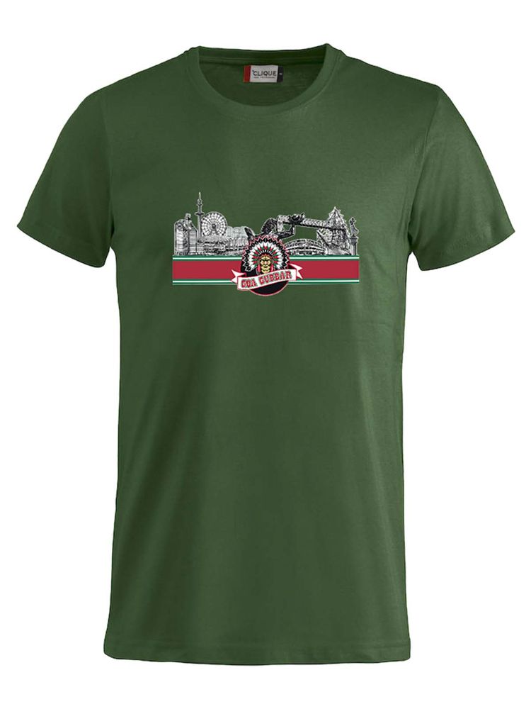 T-shirt Junior - GBG siluett, Grön (Goa Gubbar Supportershop)