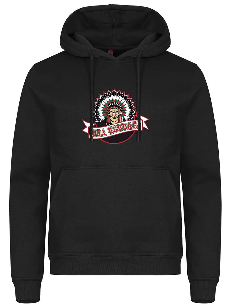 Hoodtröja - Stor hövding, Svart (Goa Gubbar Supportershop)