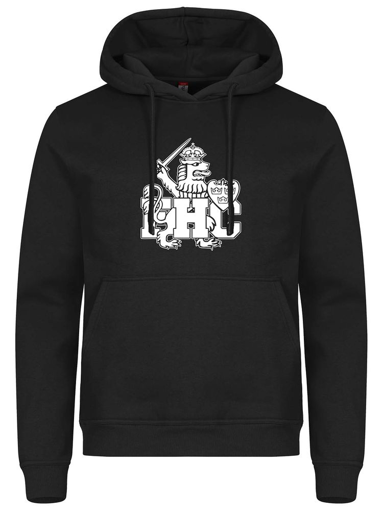 Hoodie - White lion, Black (Goa Gubbar Supportershop)