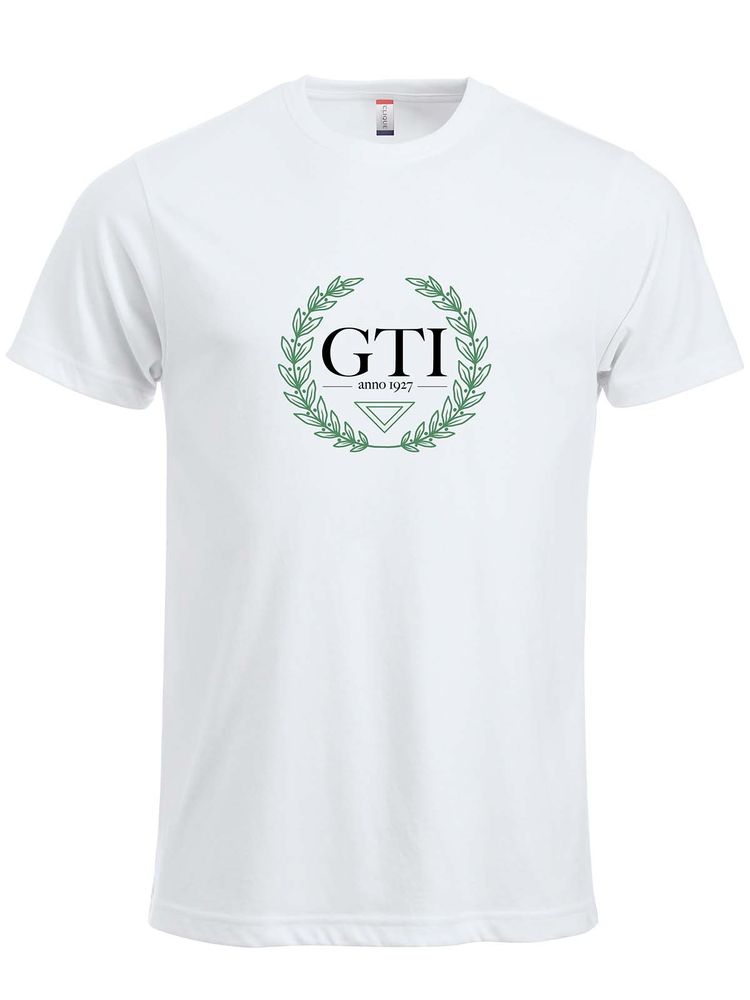 T-shirt - Big logo, White (GTIs Gymnasieskola)