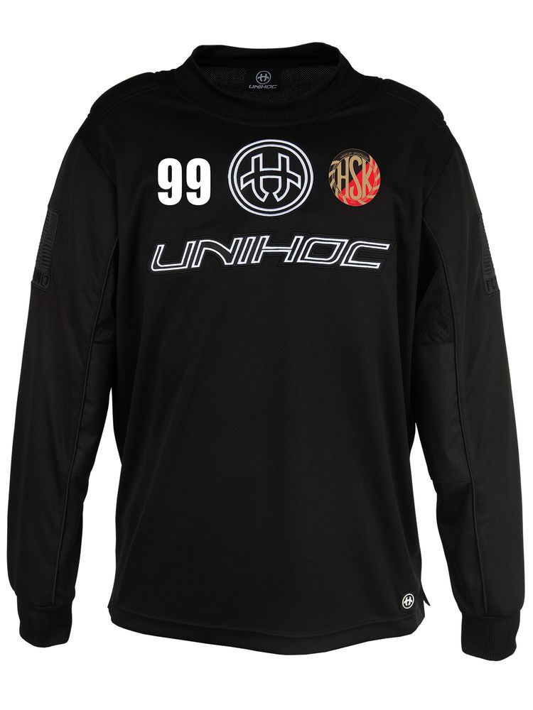 Unihoc Goalie Jersey INFERNO, Black (Hässelby SK Hawks)