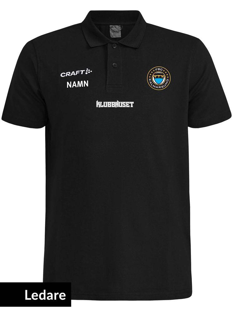 Craft Polo COMMUNITY 2.0, Black - Coach (FBC Kalmarsund)