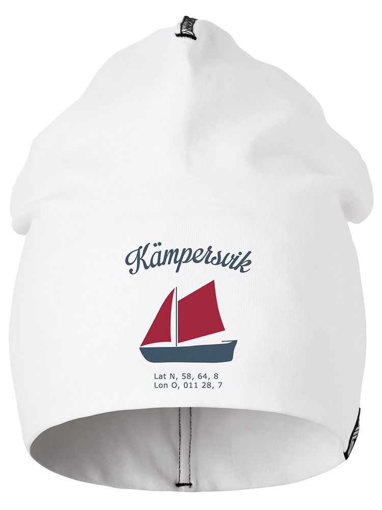 Kämpersvik Beanie, Vit (modell 1)