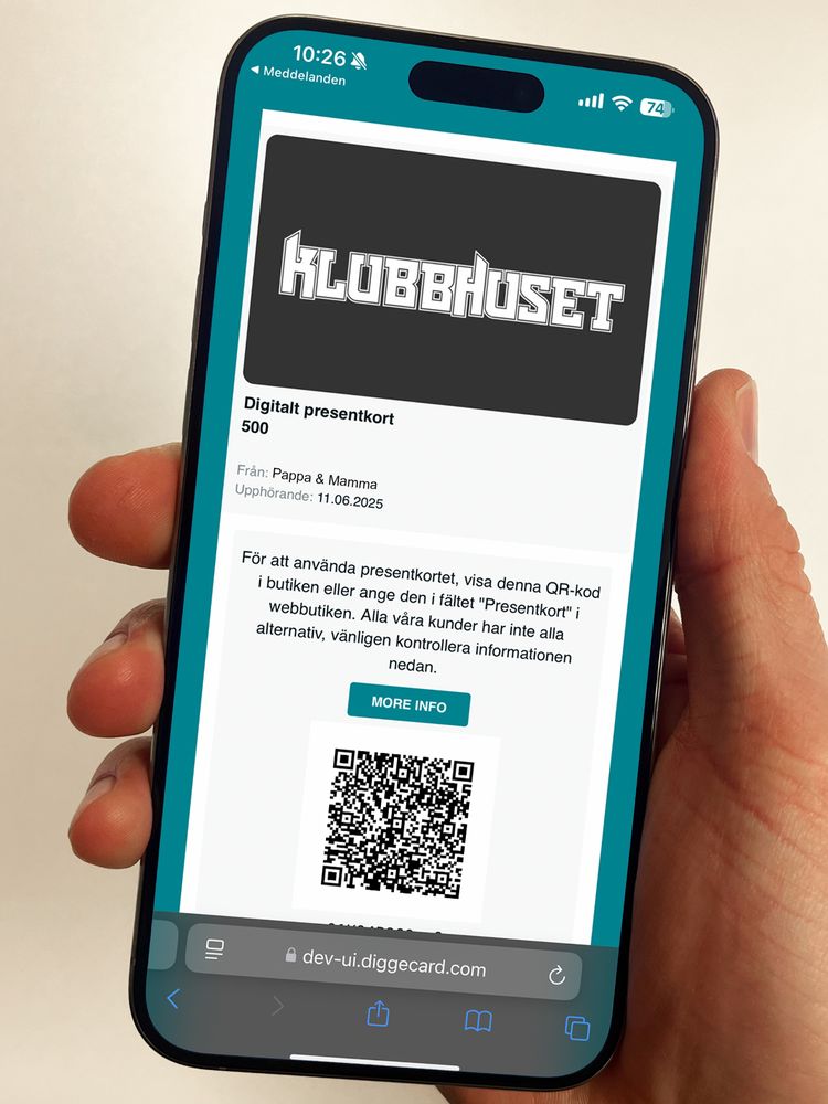 Digitalt presentkort