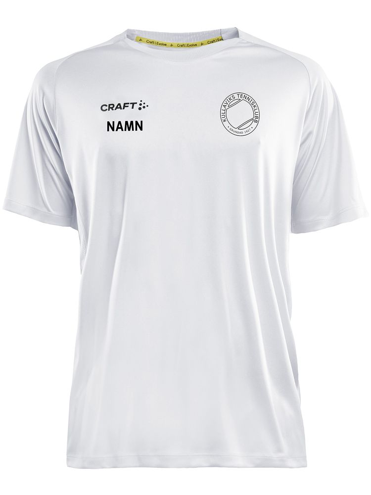 Craft T-shirt Evolve, White (Kullaviks Tennisklubb)