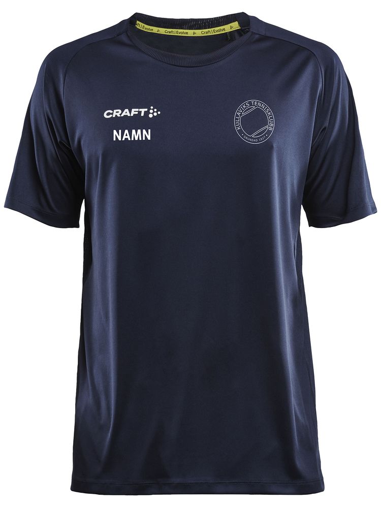 Craft T-shirt Evolve, Navy (Kullaviks Tennisklubb)