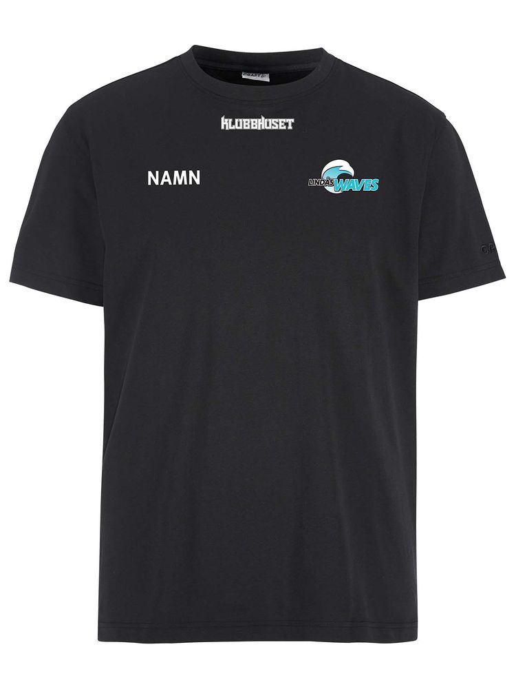 Craft T-shirt COMMUNITY 2.0, Black (Lindås Waves)