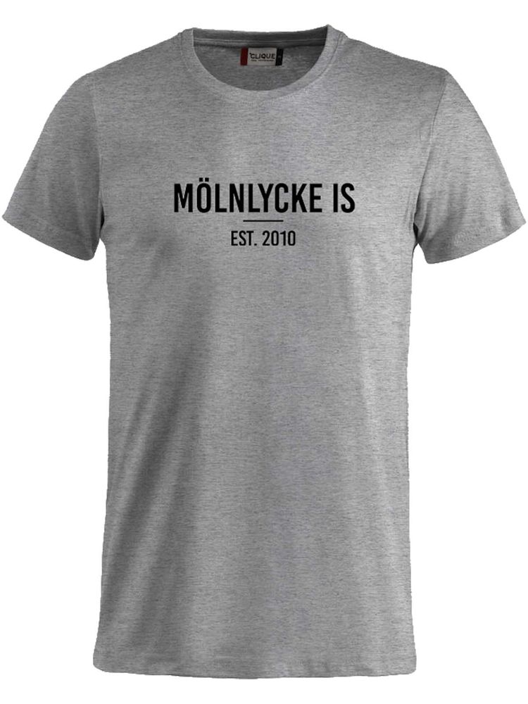 T-shirt Junior - Supporter, Gråmelerad (Mölnlycke IS)