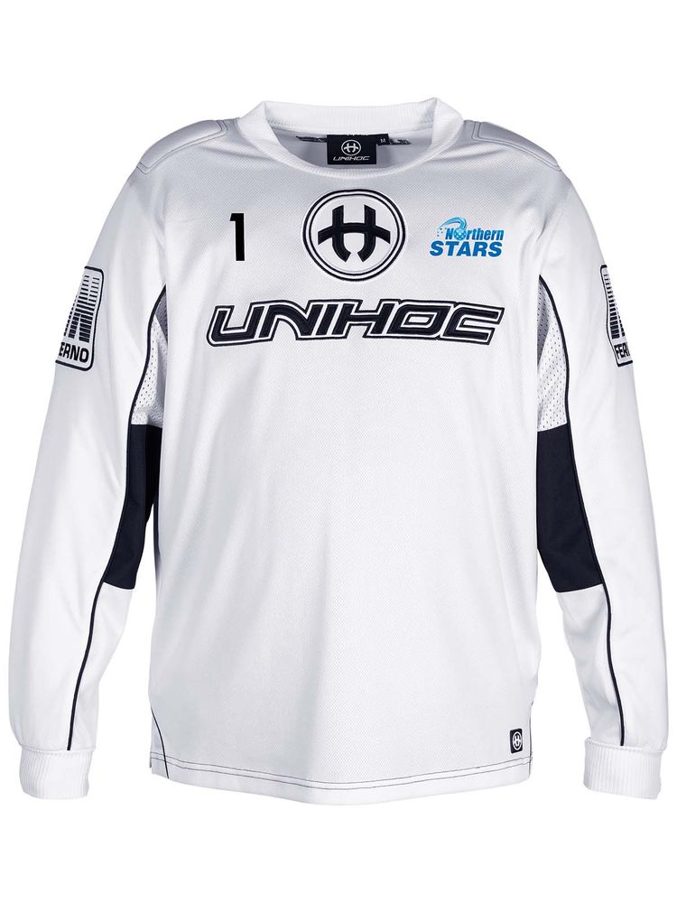 Unihoc Goalie Jersey INFERNO, White (Northern Stars)