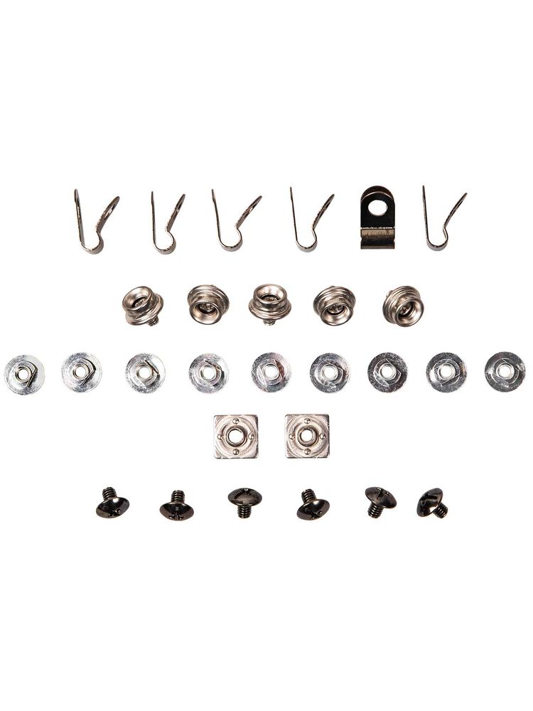 Oxdog Mask Spare Parts - Screws + Metal attachments (XGUARD SR) - Black