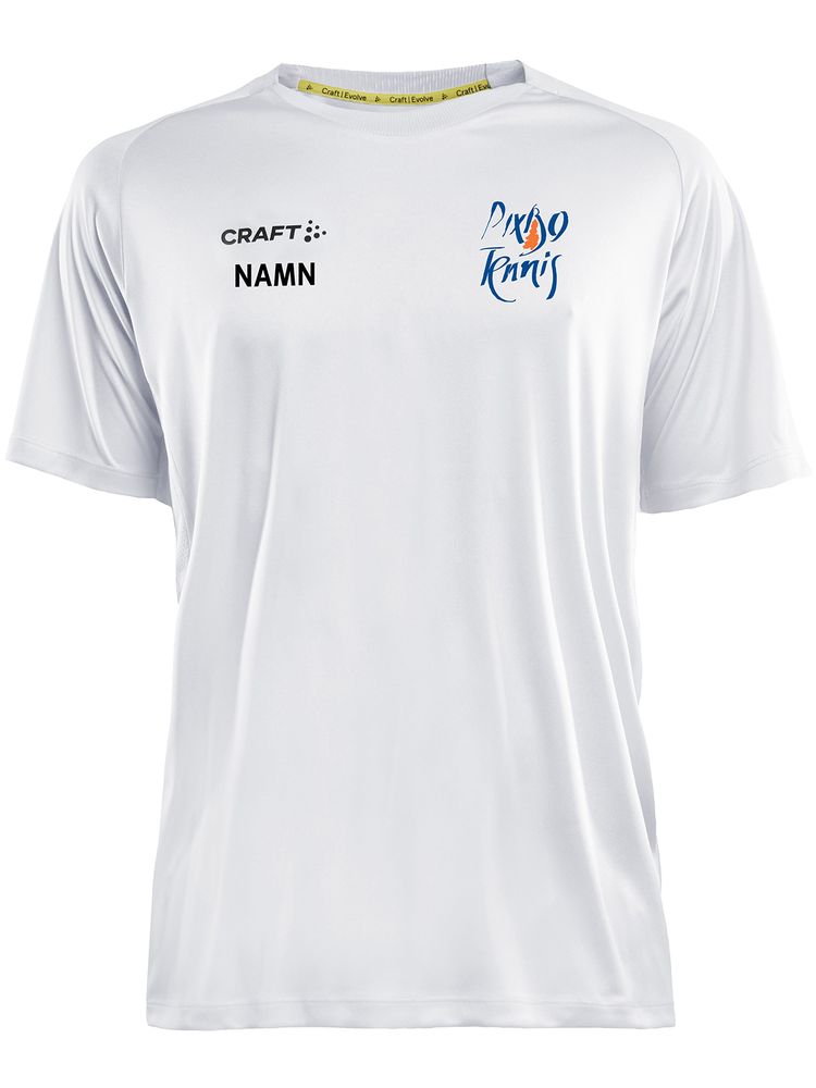 Craft T-shirt Evolve, White (Pixbo Tennis)