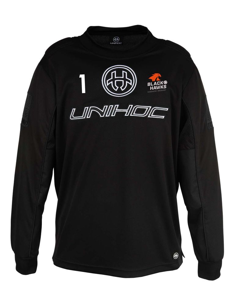 Unihoc Goalie Jersey INFERNO, Black (Sandareds IBS)