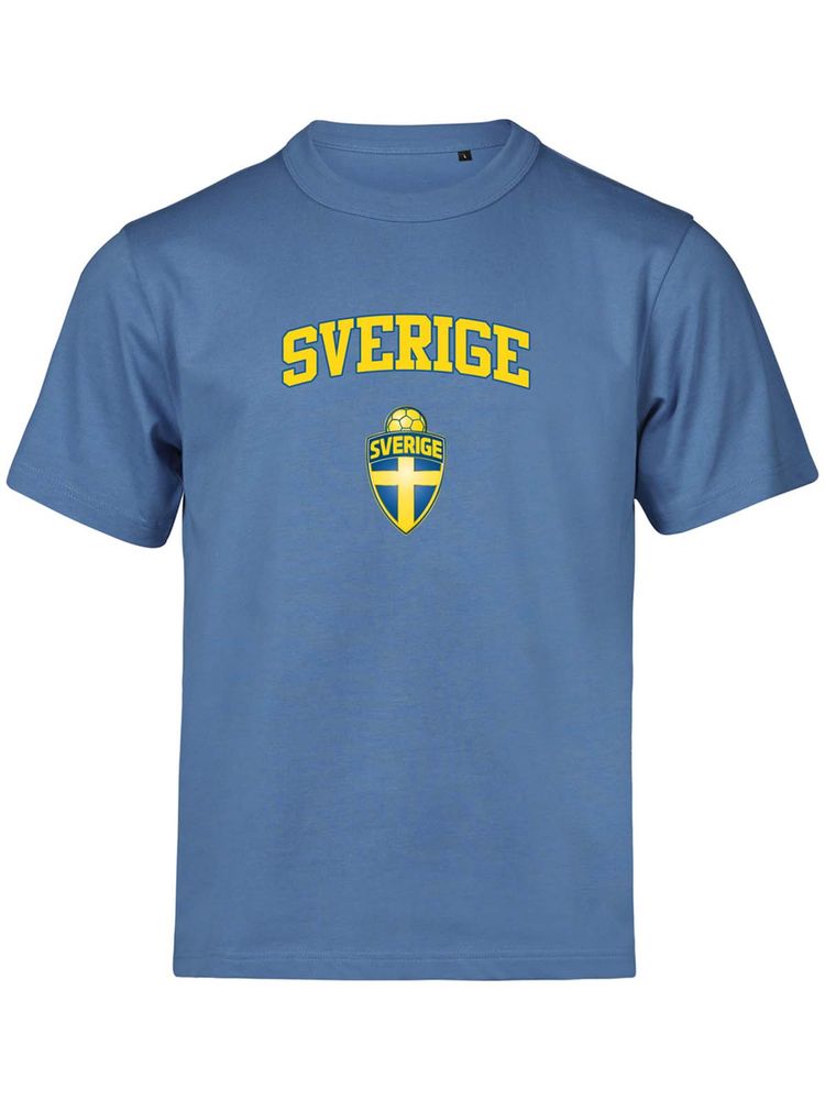 T-shirt Loose Fit SVERIGE, Ocean Blue