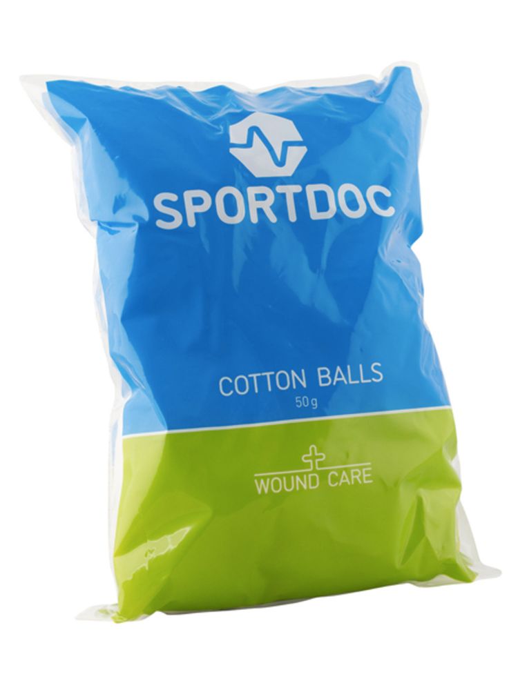 Sportdoc Cotton Balls - White