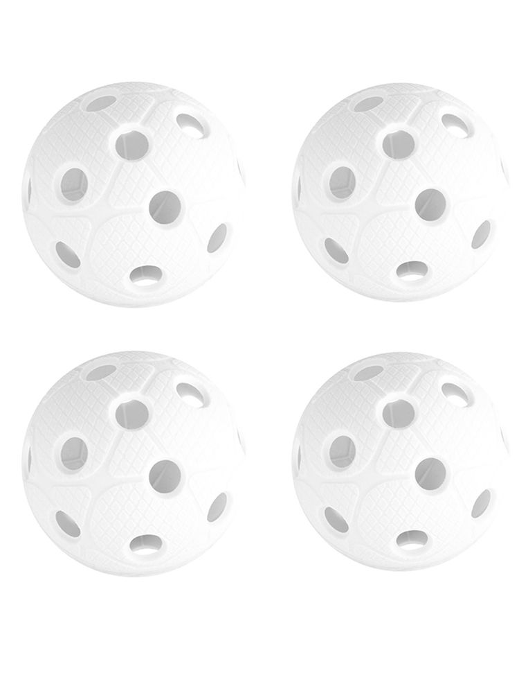 Unihoc Floorball Ball DYNAMIC (4-pack) - White