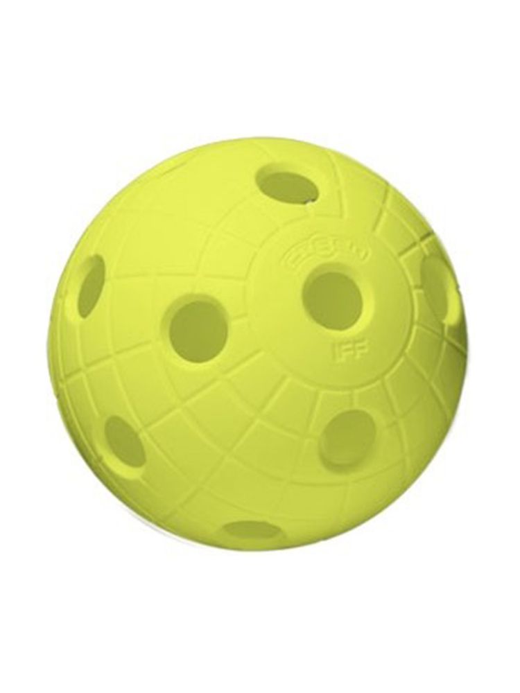 Unihoc Floorball Ball CRATER - Neon Yellow