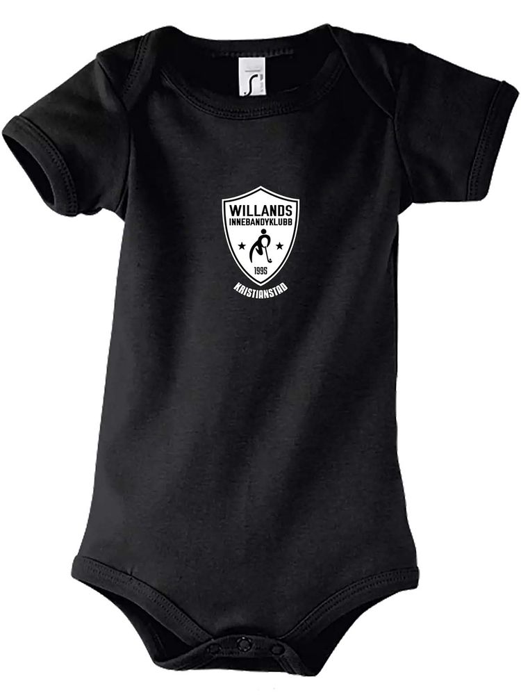 Baby Bodysuit, Black (Willands IBK)