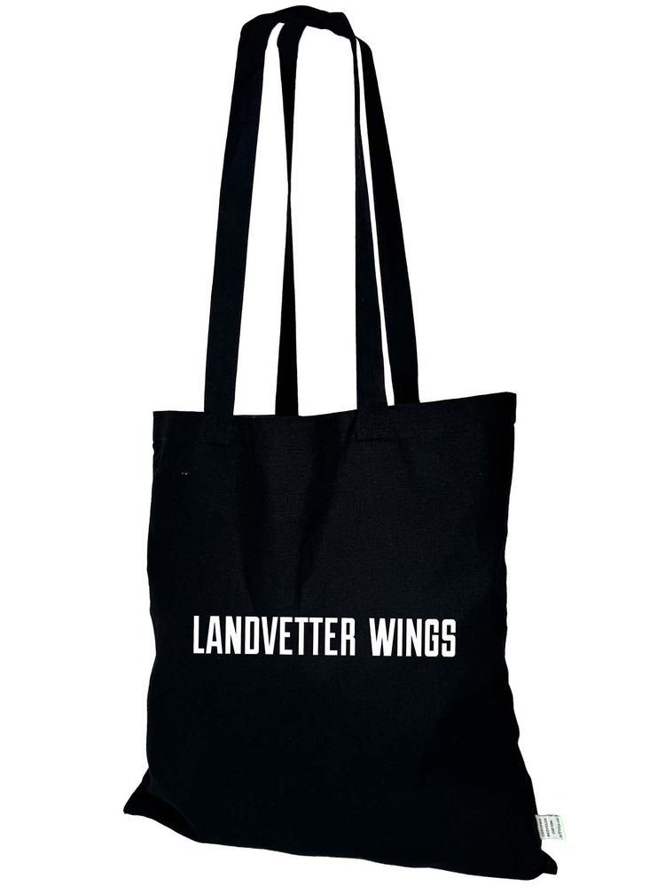 Tote Bag, Black (Landvetter Wings)