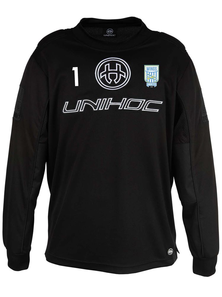 Unihoc Goalie Jersey INFERNO, Black (Landvetter Wings)