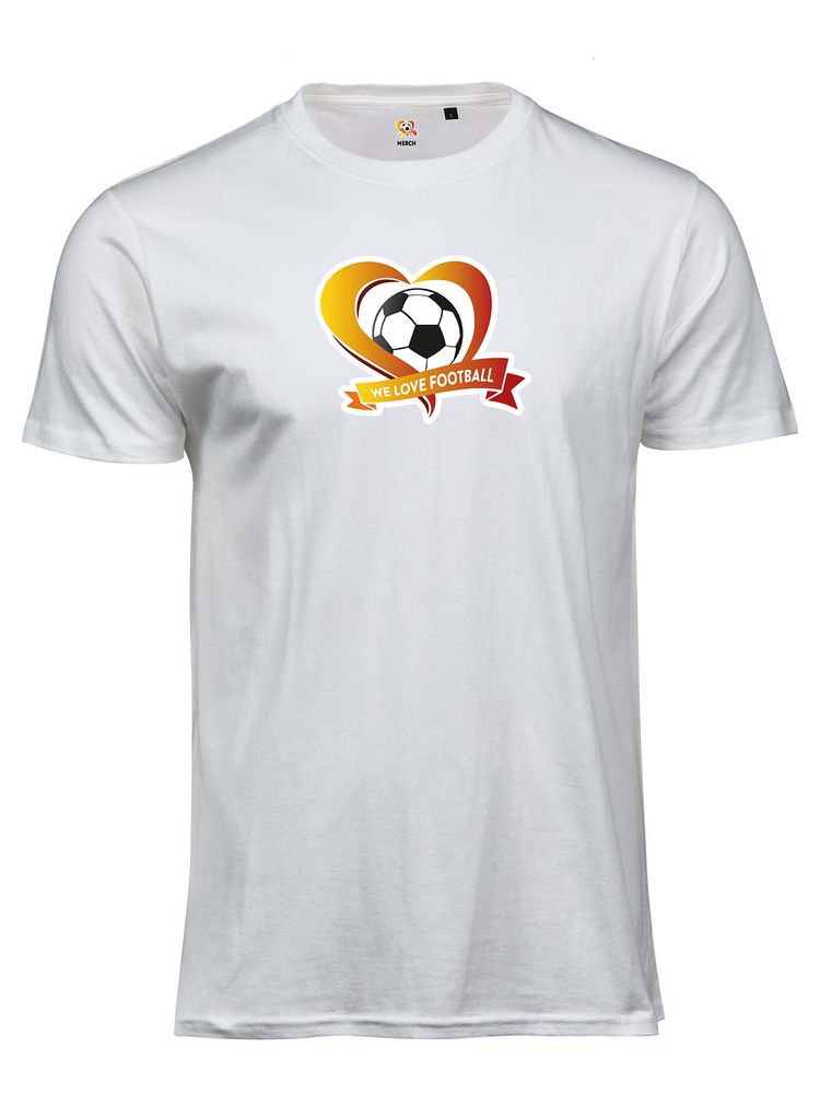 WLF T-shirt, White - Heart Logo EDT