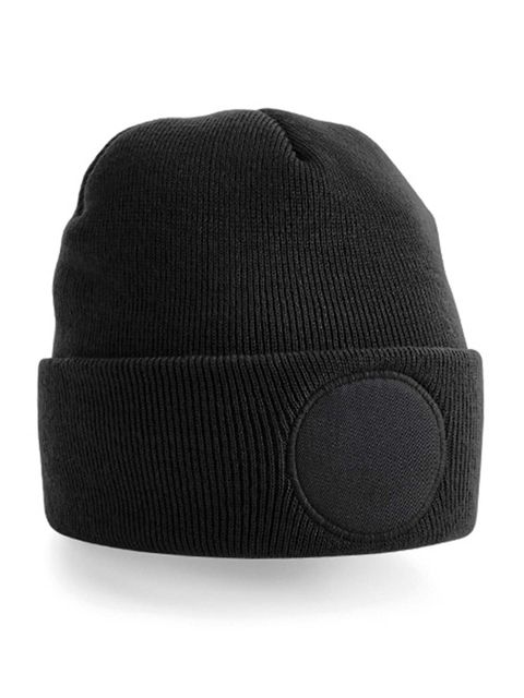 Beechfield Circular Patch Beanie Black