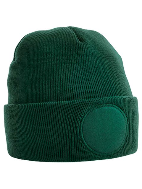 Beechfield Circular Patch Beanie Bottle Green