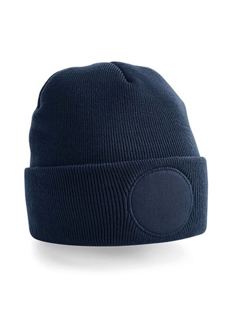 Beechfield Circular Patch Beanie Navy