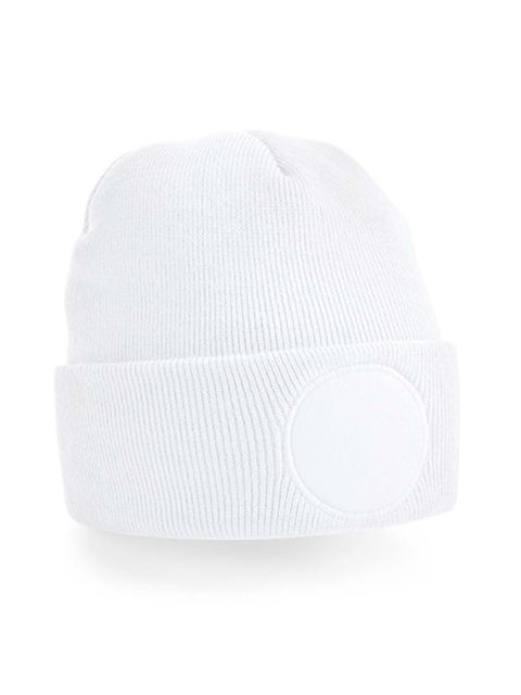 Beechfield Circular Patch Beanie White