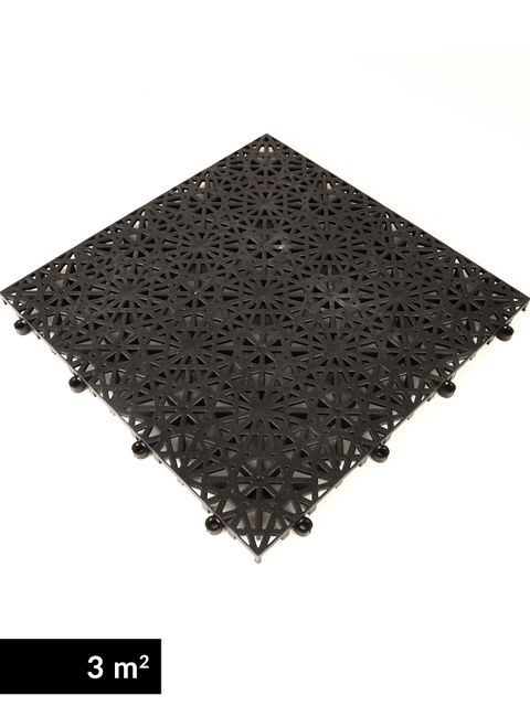 KH Innebandygolv Bergo ECO (3 m2) Black
