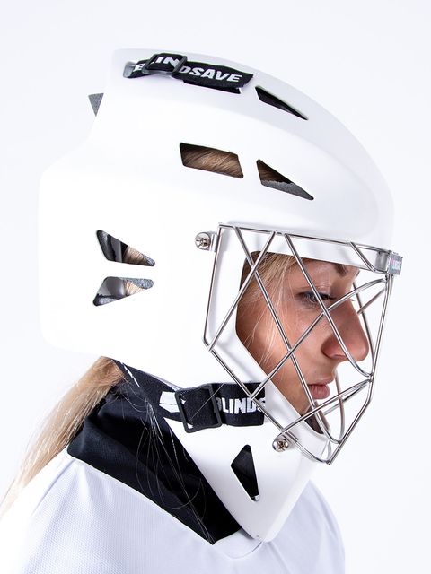 Blindsave Goalie Mask SHARKY White