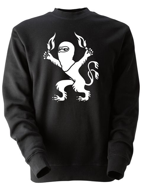 Collegetröja, Svart - Pyro-Lejon