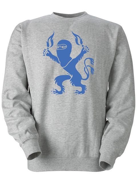 Collegetröja, Grå - Pyro-Lejon